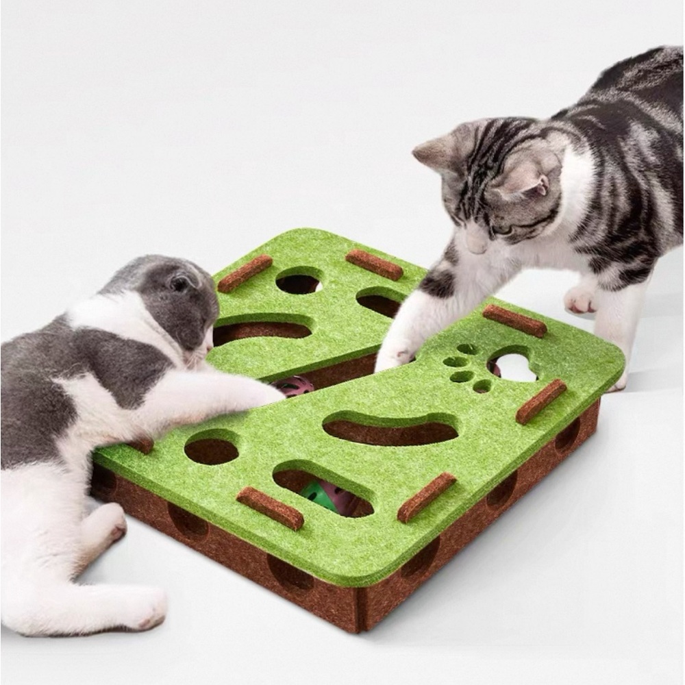 Interactive Green Pet Puzzle Toy